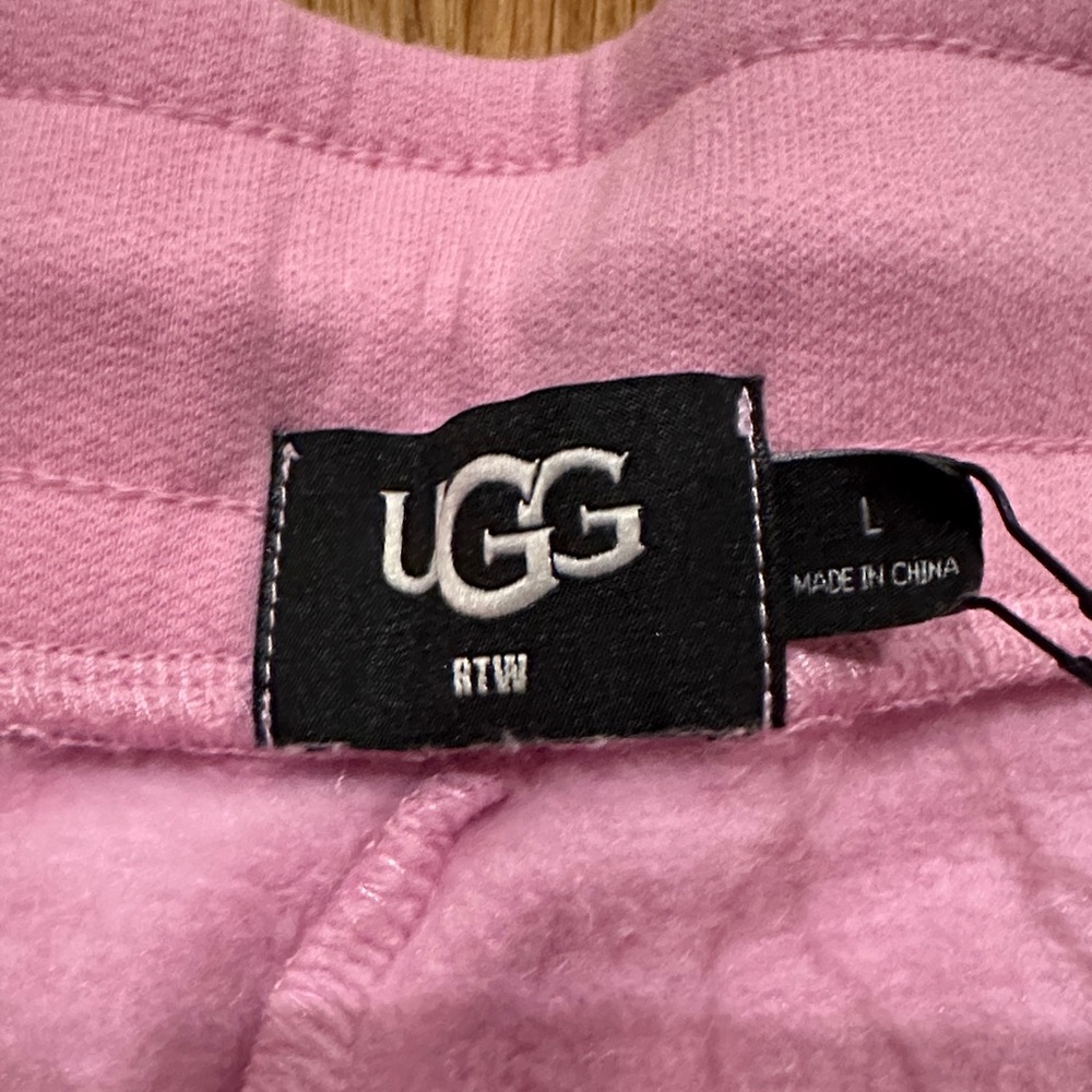 UGG Pink Daniella Sweatpants joggers NWT size large,light pink pockets - Picture 5 of 7